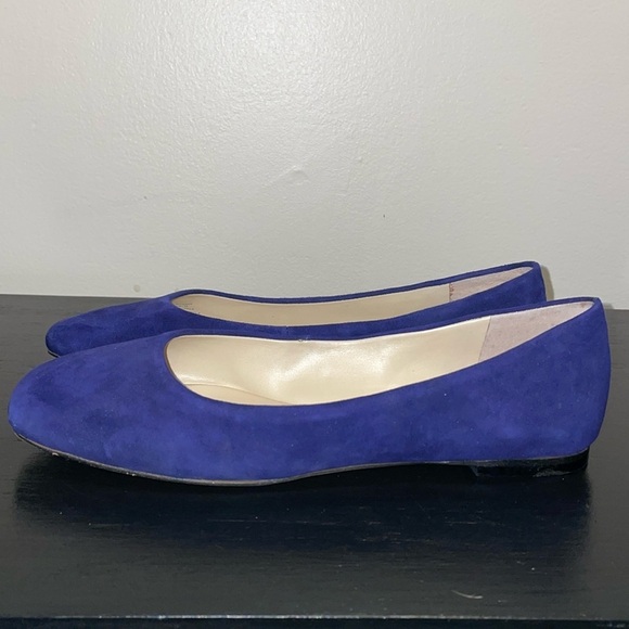 Vince Camuto BICANNA Blue Suede Women’s Flats Size 8.5. Square toe. Ballet flats - Picture 1 of 7